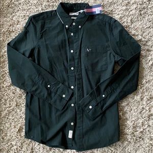 Jack Wills Forest Green Button Down